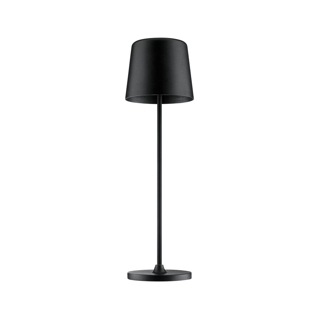 LED oppladbar bordlampe Kaami dimbar matt svart IP44 detalj