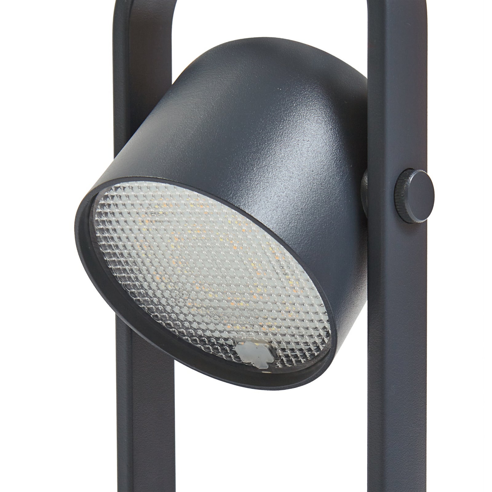 LED oppladbar bordlampe Kalevi svart aluminium ved utendørs bruk