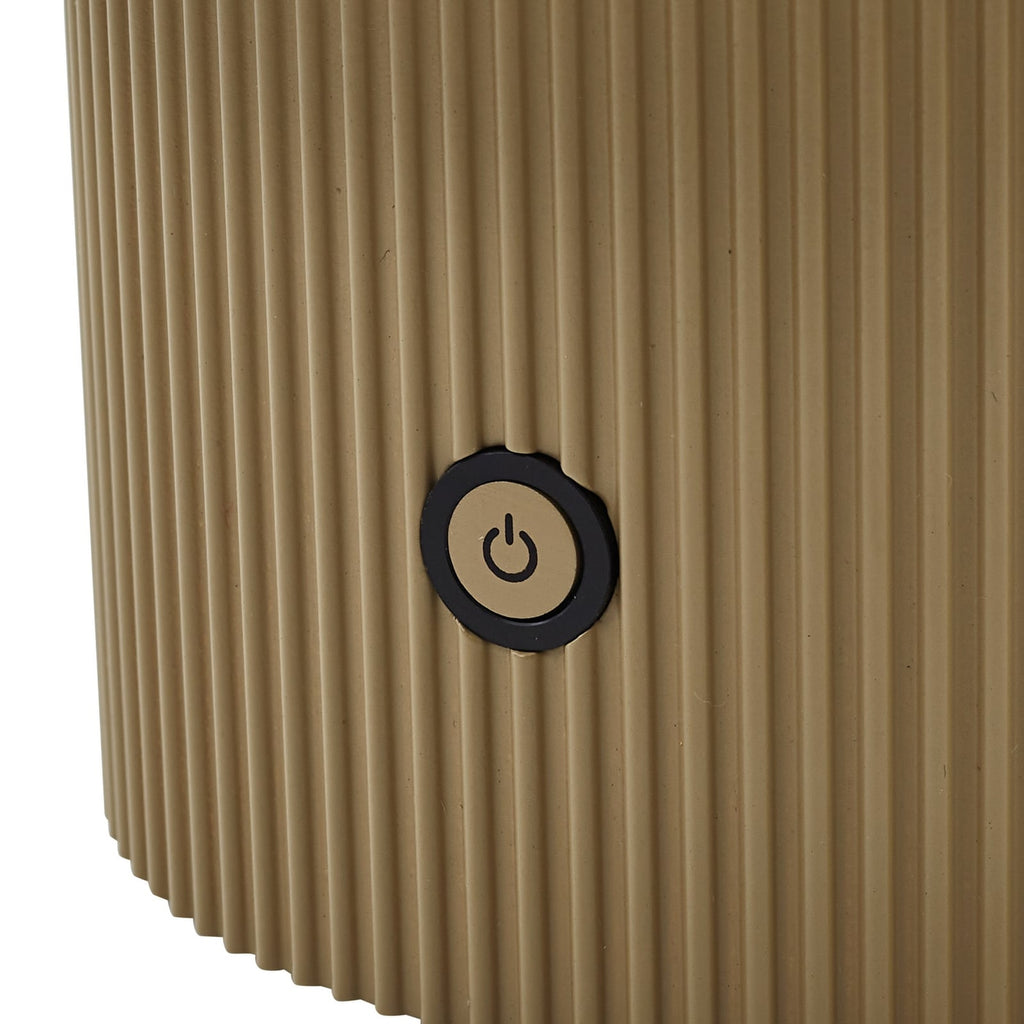 LED oppladbar bordlampe Katrin Palme glass beige dimbar USB-C-kabel medfølger