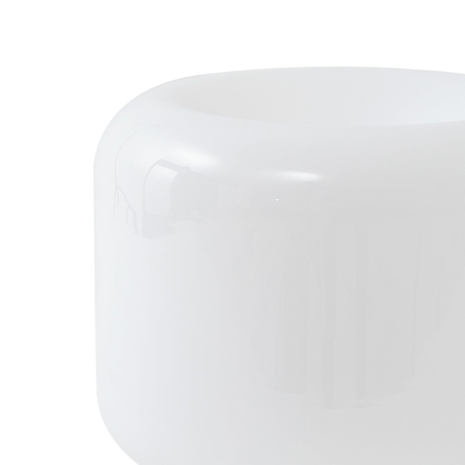 LED oppladbar bordlampe Katrin Palme grønn glass sideprofil