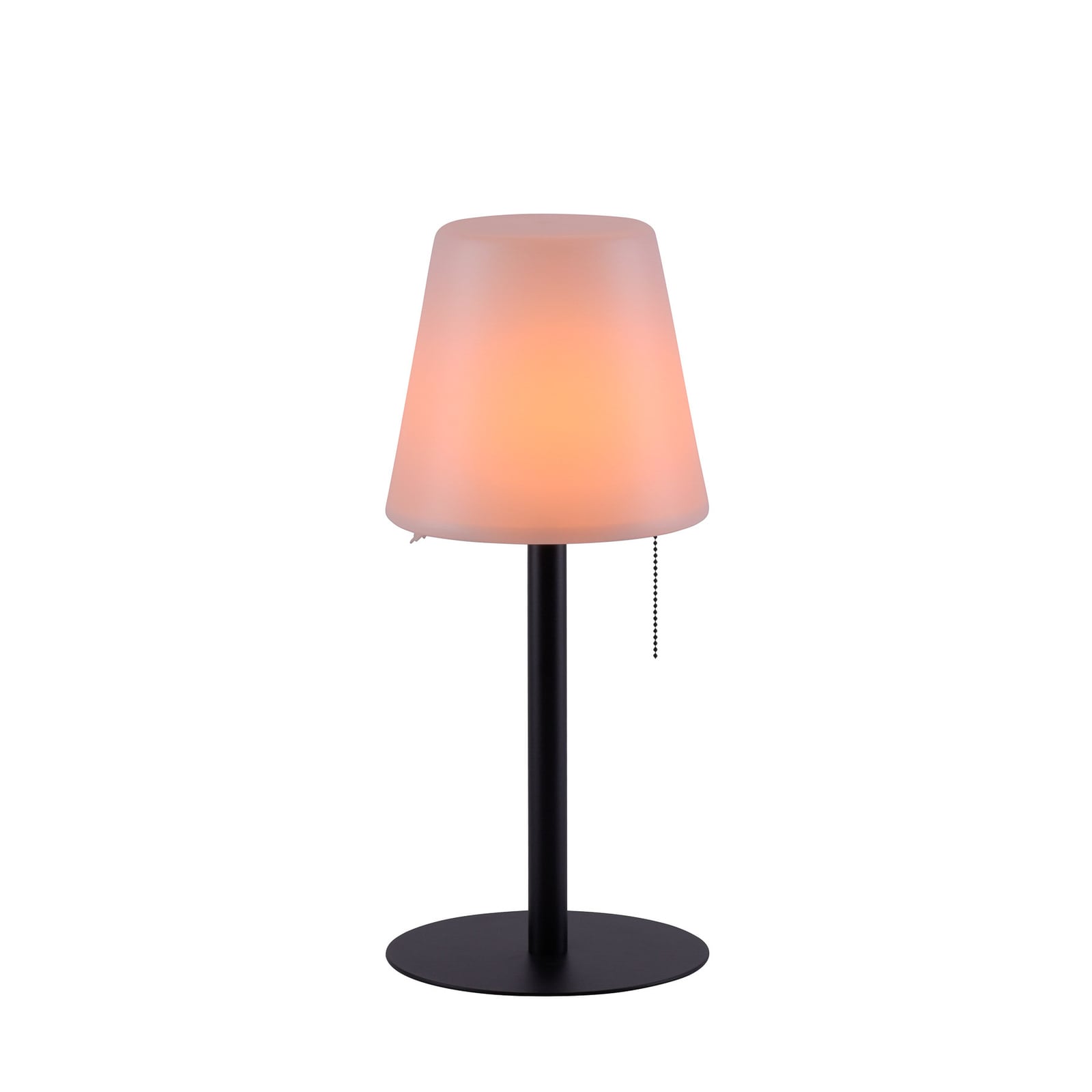 LED oppladbar bordlampe Keno med jordspyd dimbar IP44 detalj