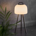 LED oppladbar bordlampe Kettle Tripod Ø20 cm dimbar IP65 forfra
