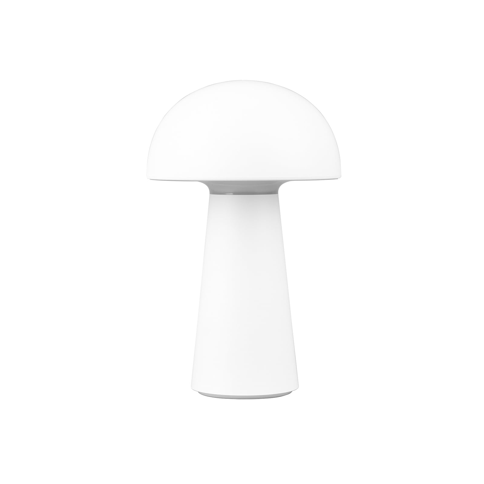 LED oppladbar bordlampe Lennon dimbar hvit IP44 montert på bord