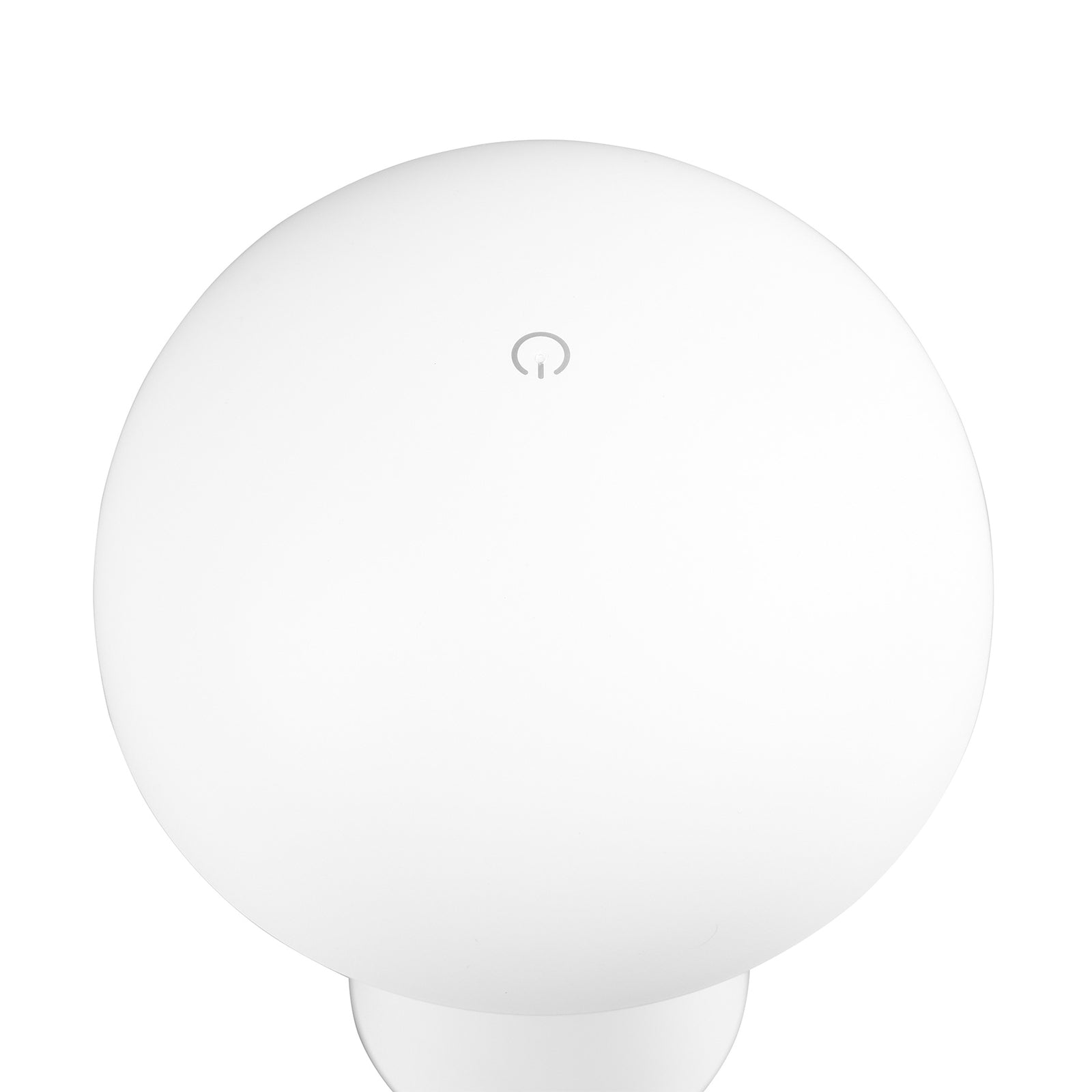 LED oppladbar bordlampe Lennon dimbar hvit IP44 nærbilde av touch-dimmer