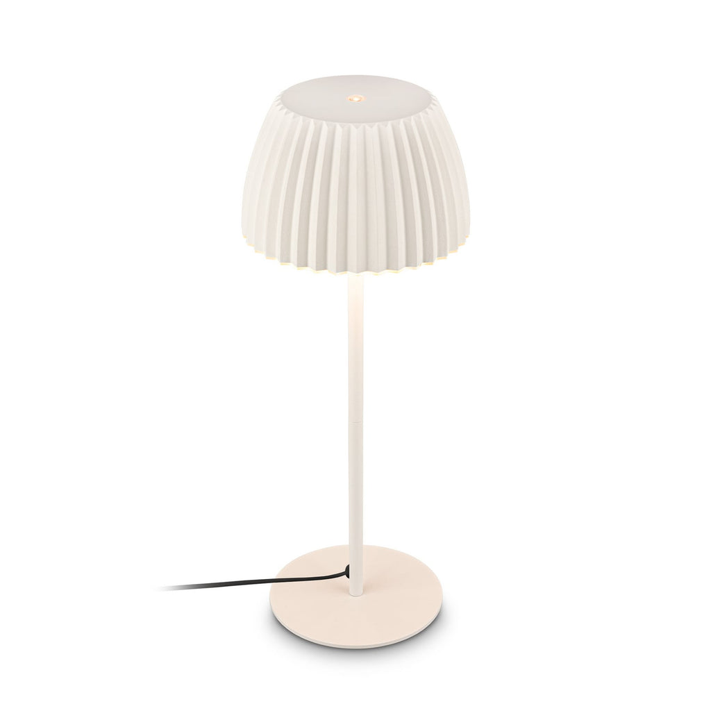 Montert LED oppladbar bordlampe Loca dimbar hvit på bord