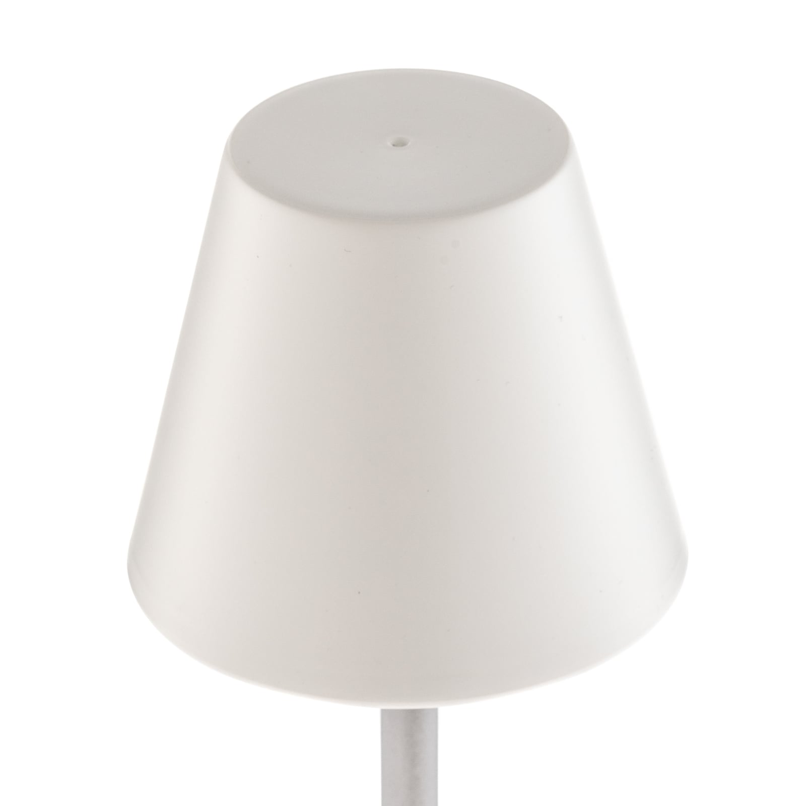 LED oppladbar bordlampe Lola Slim grå dimbar IP44 med USB ladekabel