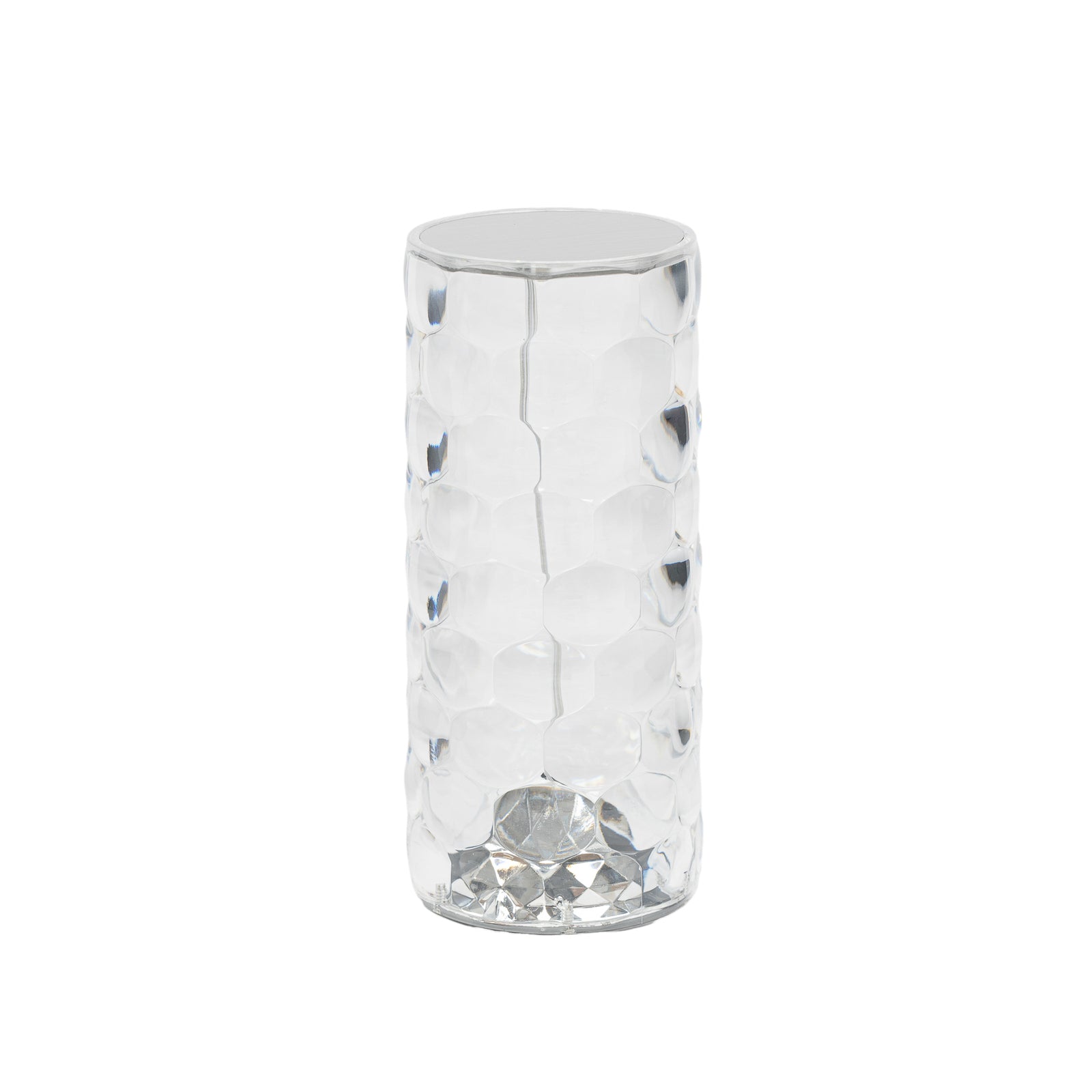 LED oppladbar bordlampe Louane dimbar RGBW 18,5 cm Lindby montert på bord