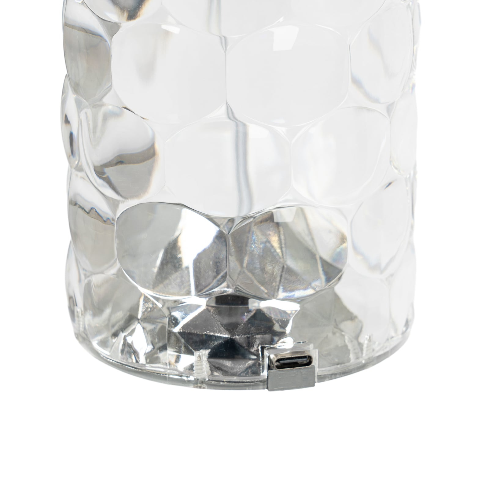 Sideprofil av LED oppladbar bordlampe Louane dimbar RGBW 18,5 cm Lindby
