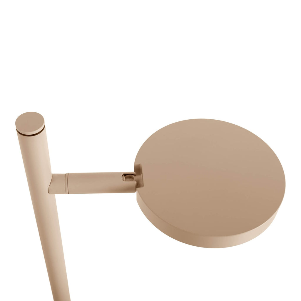 LED oppladbar bordlampe Lupa beige metall 45 cm justerbar lampearm