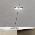 LED oppladbar bordlampe Mahina krom aluminium CCT dimbar forfra