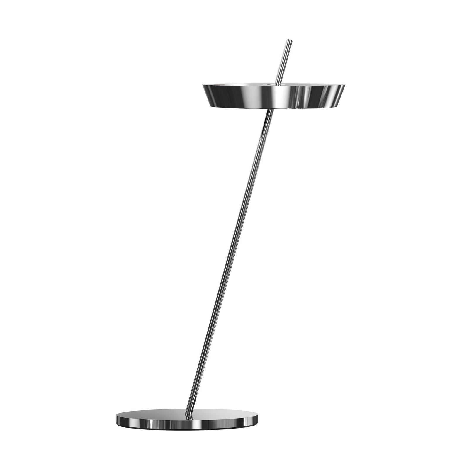 LED oppladbar bordlampe Mahina krom aluminium CCT dimbar montert