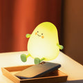 LED oppladbar bordlampe Mango hvit dimbar med timer forfra