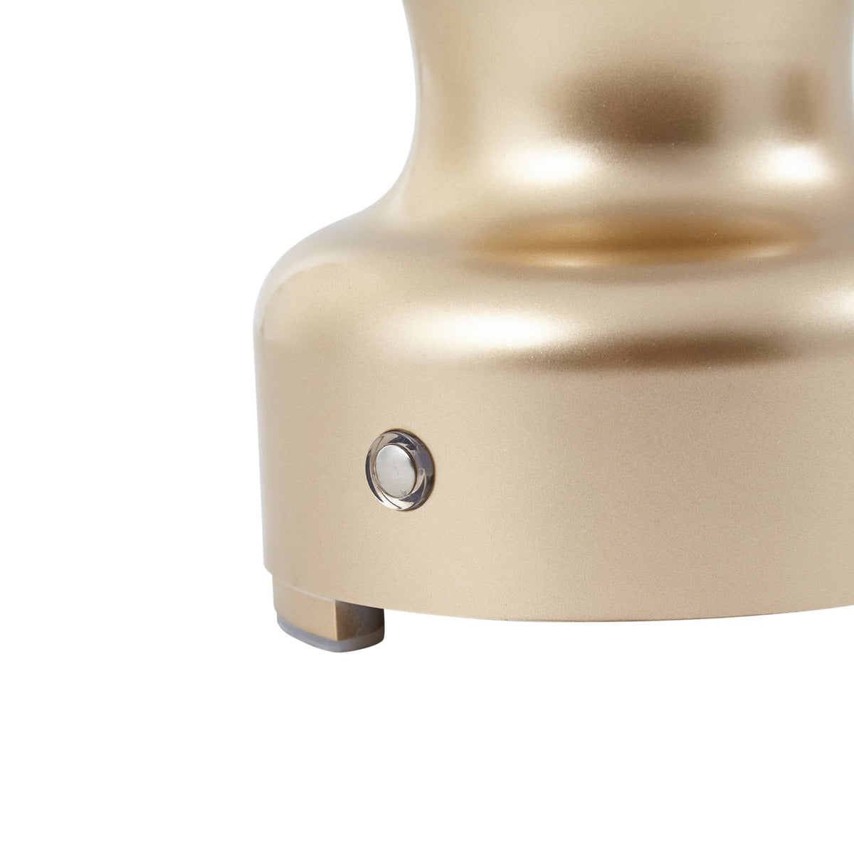 LED oppladbar bordlampe Maxentius glass gull dimbar lys i bruk