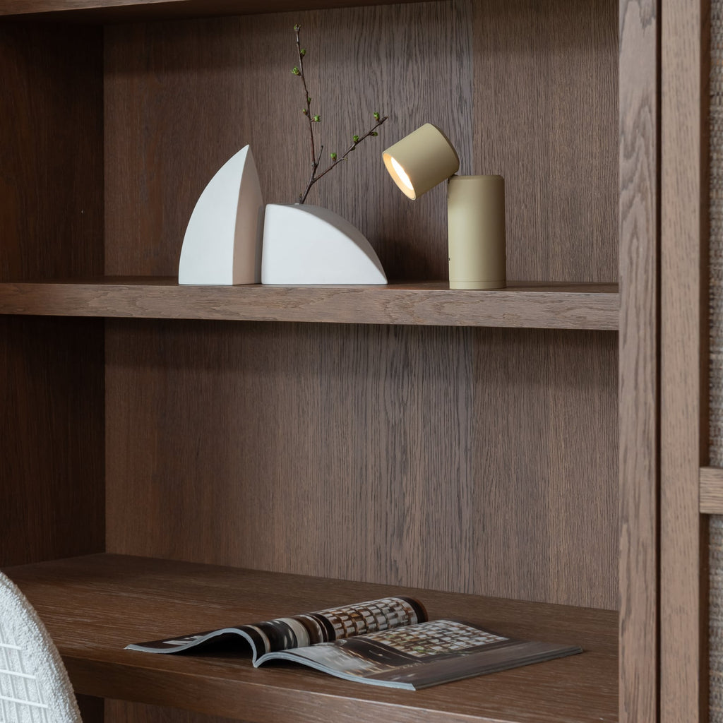 LED oppladbar bordlampe Milan dimbar beige aluminium - IT'S ABOUT ROMI