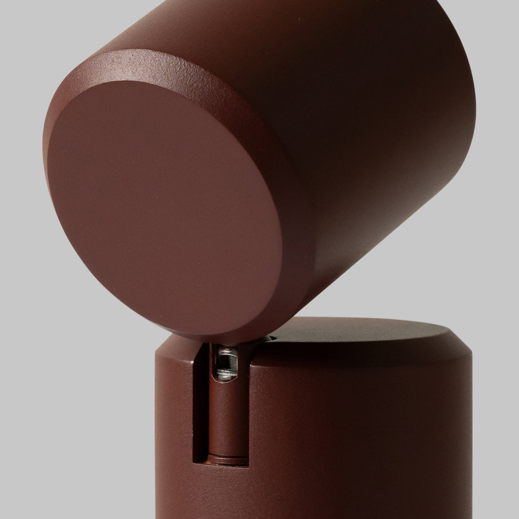 LED oppladbar bordlampe Milan mørkerød aluminium 19 cm - IT'S ABOUT ROMI