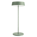LED oppladbar bordlampe Miram dimbar grønn IP54 fra Deko-Light sett forfra