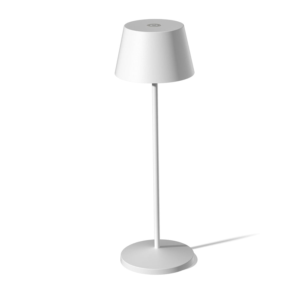 LED oppladbar bordlampe Modi hvit 36 cm CCT IP65 med induksjonsladestasjon