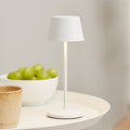 LED oppladbar bordlampe Modi Micro dimbar hvit IP65 forfra