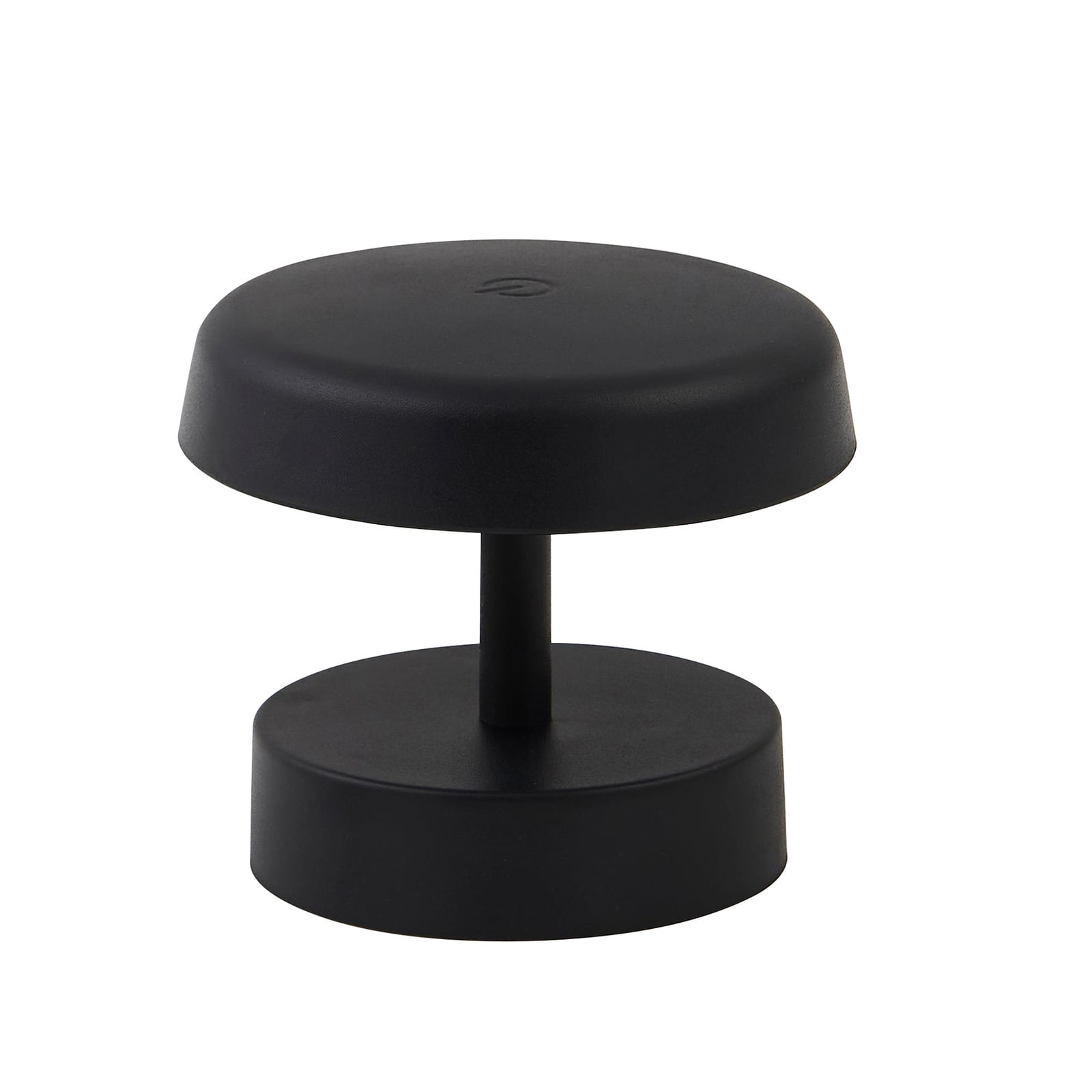 Montert LED oppladbar bordlampe Nalani dimbar svart IP44 H10 cm i miljø