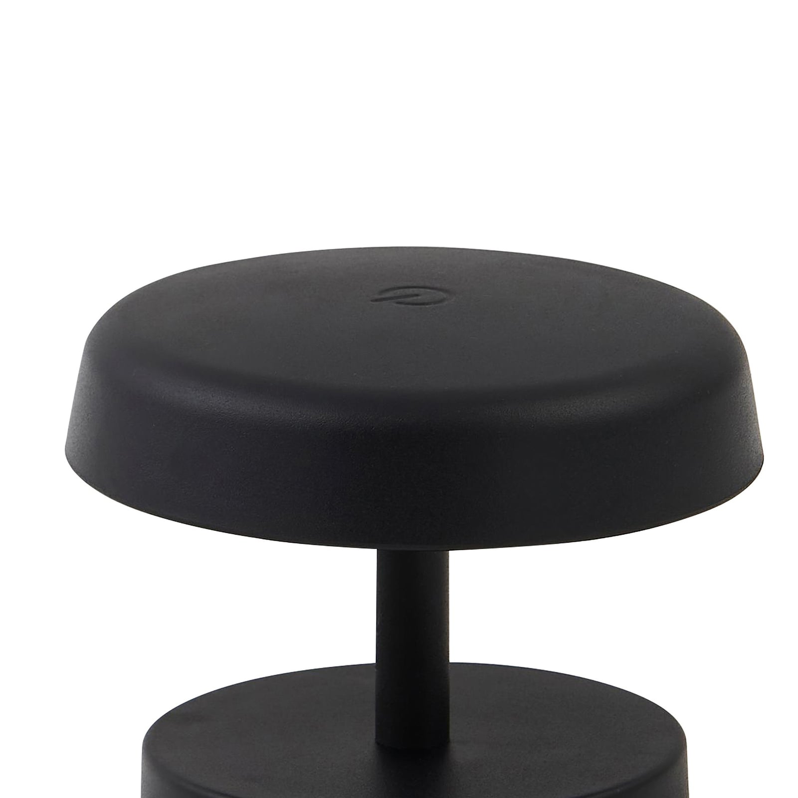 LED oppladbar bordlampe Nalani dimbar svart IP44 H10 cm med berøringsdimmer
