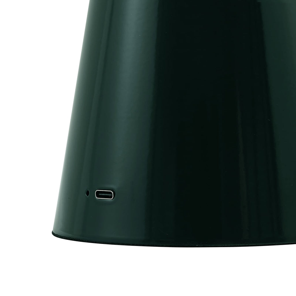 LED oppladbar bordlampe Nevijo dimbar grønn lys justering