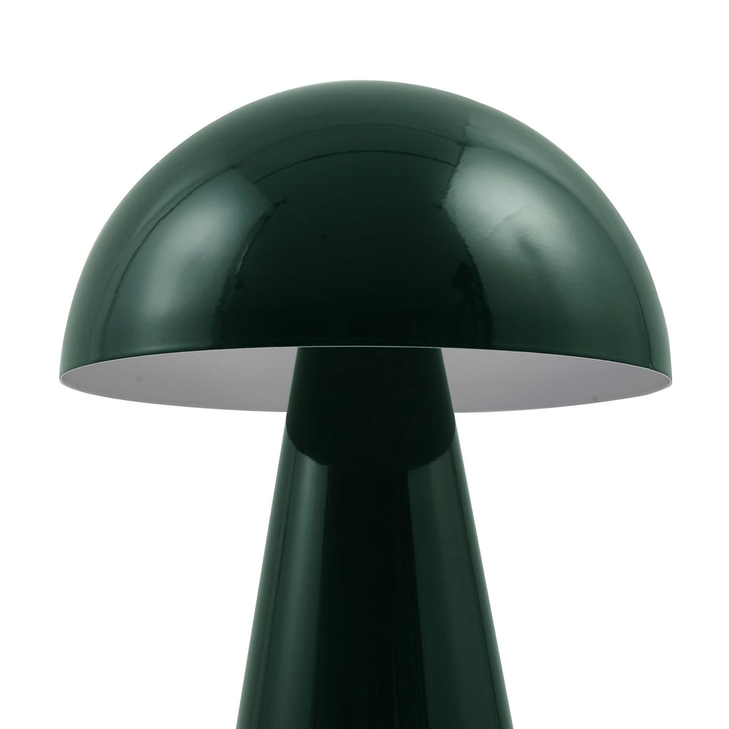 LED oppladbar bordlampe Nevijo dimbar grønn USB-C ladeport