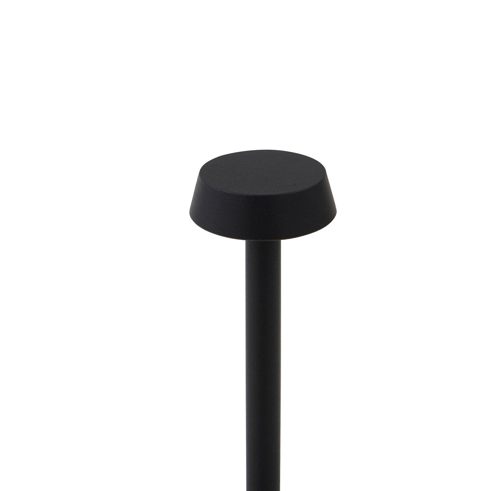 LED oppladbar bordlampe Noelani dimbar svart H30 cm med USB ladekabel