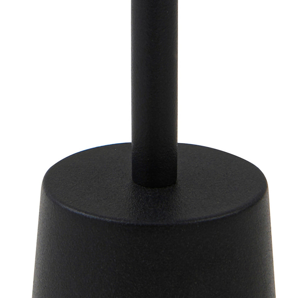 LED oppladbar bordlampe Noelani dimbar svart H30 cm sideprofil