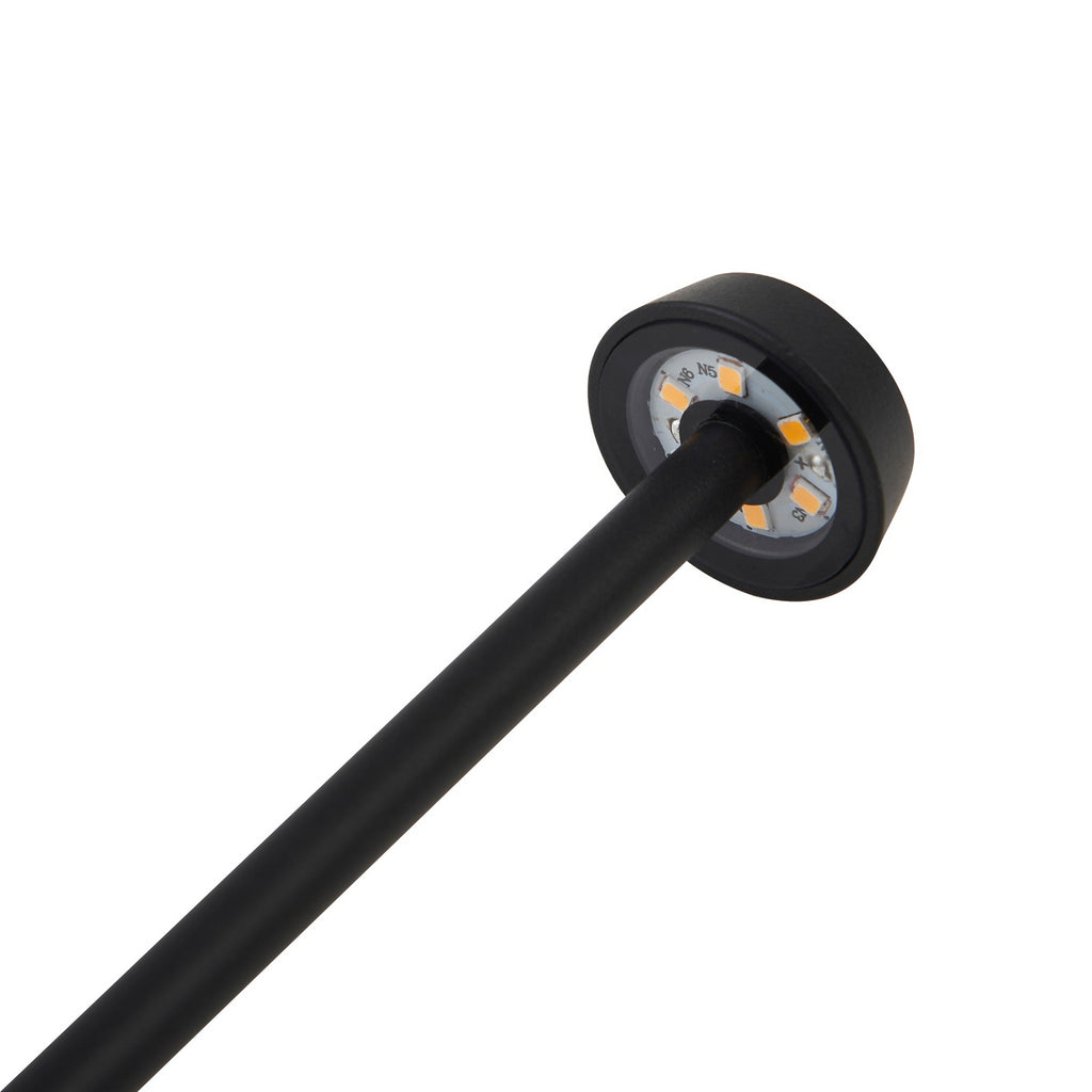 LED oppladbar bordlampe Noelani dimbar svart H30 cm med ladestasjon