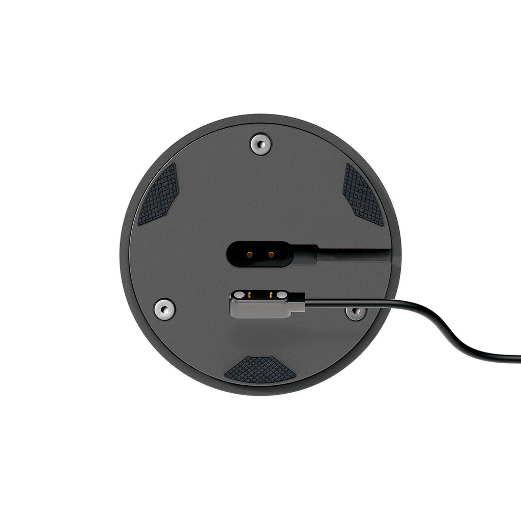 LED oppladbar bordlampe Nudrop dimbar grafitt IP54 montert på bord