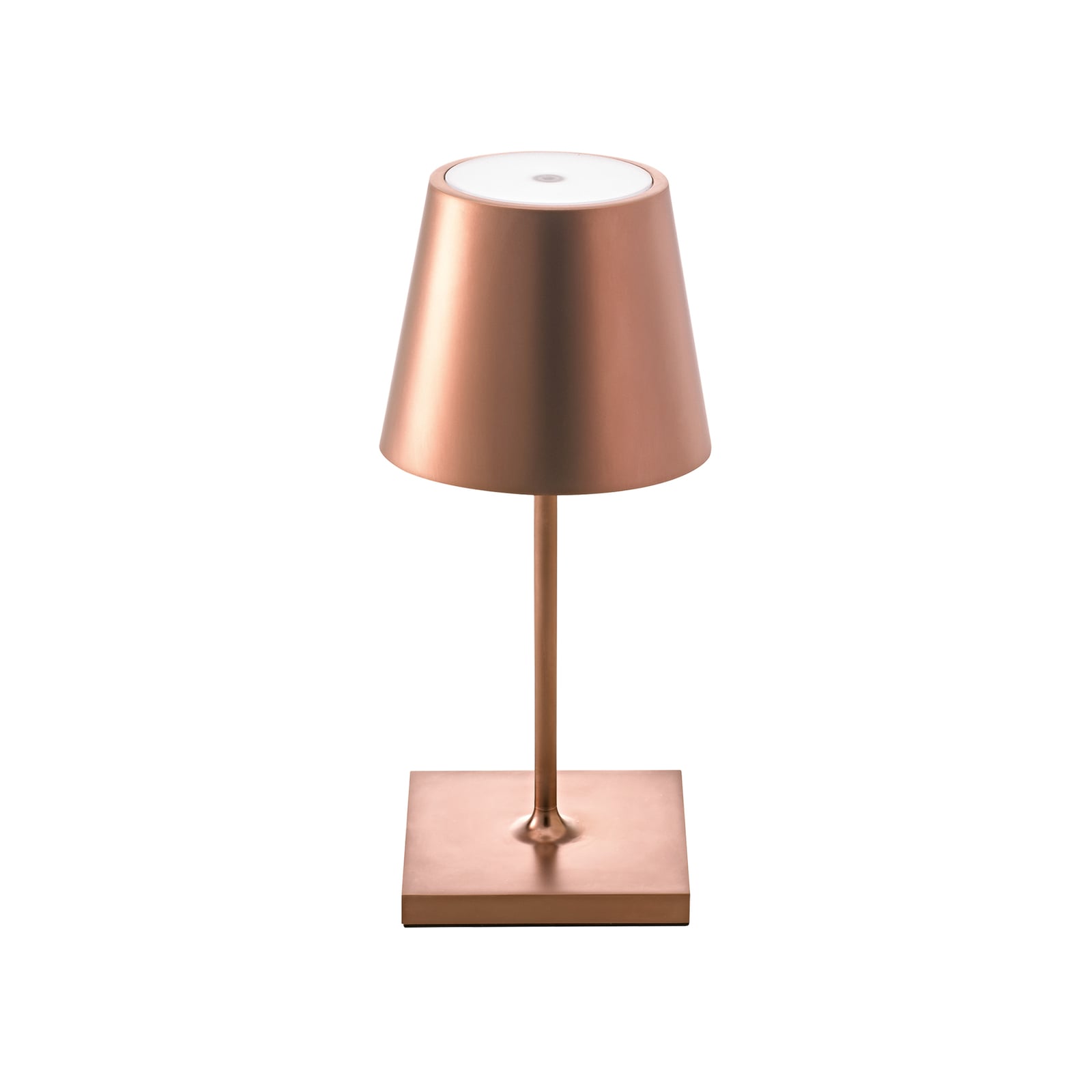 LED oppladbar bordlampe Nuindie mini bronse dimbar IP54 detalj av skjerm