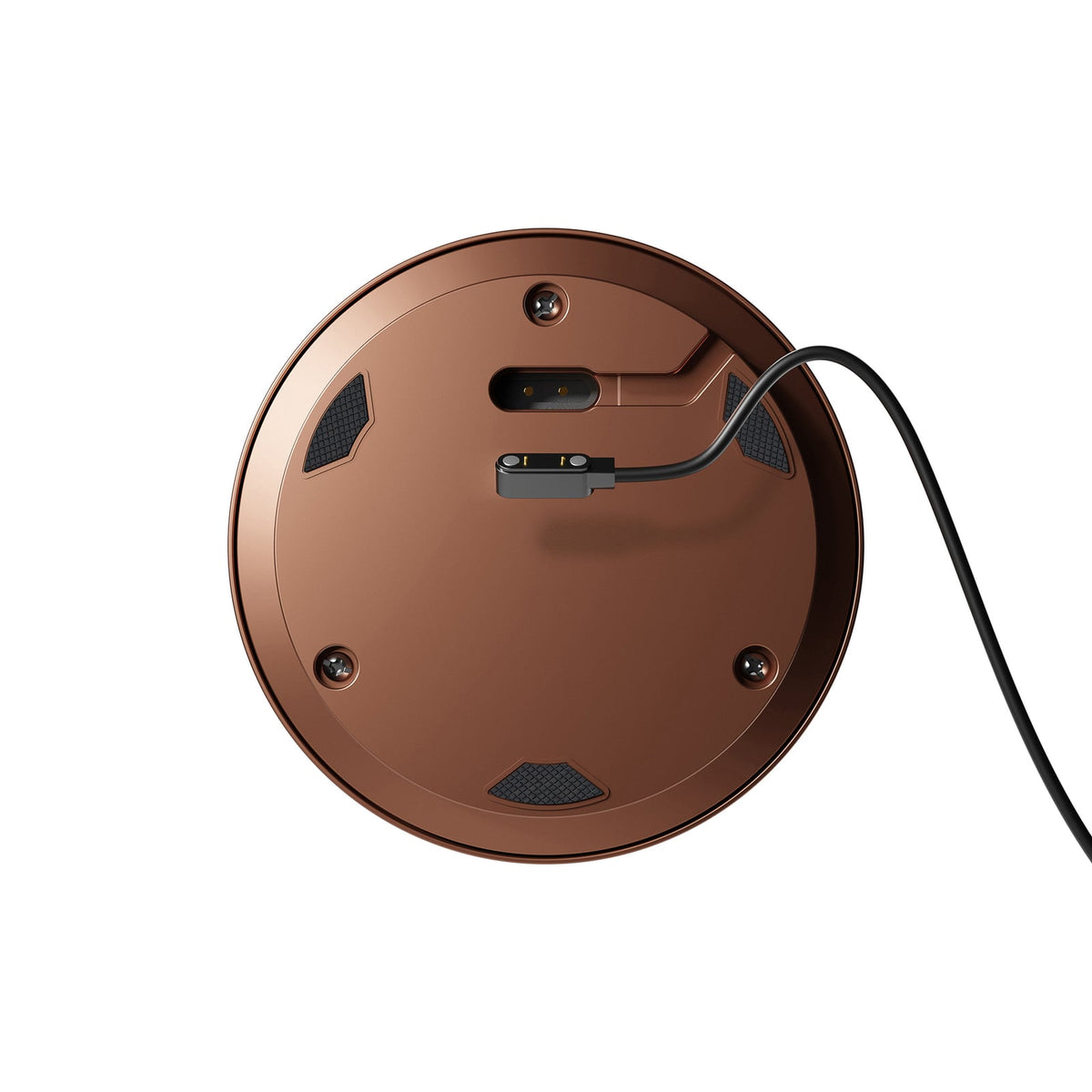 LED oppladbar bordlampe Numotion bronse glass IP54 dimbar nærbilde 2