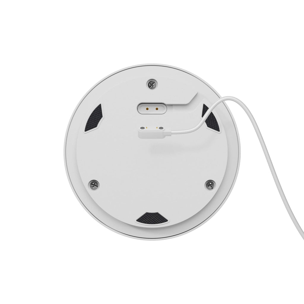 LED oppladbar bordlampe Numotion glass dimbar hvit IP54 ladekabel og nettadapter