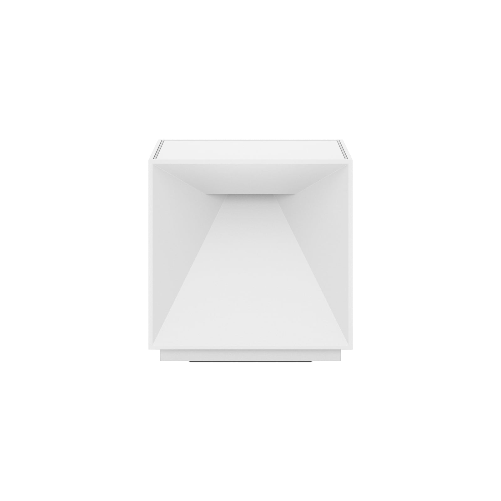 LED oppladbar bordlampe Nutalis hvit IP54 dimbar 10x10 cm bakside