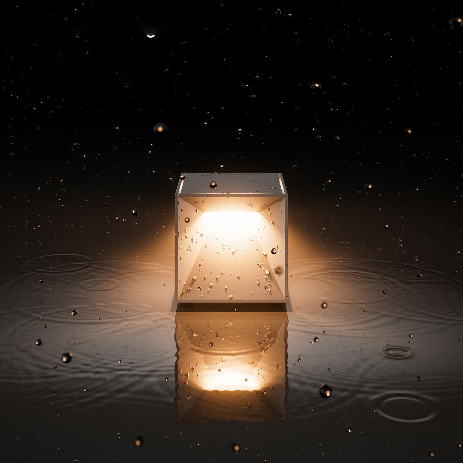 LED oppladbar bordlampe Nutalis mini dimbar 8 cm IP54 nærbilde av aluminiumsdetaljer