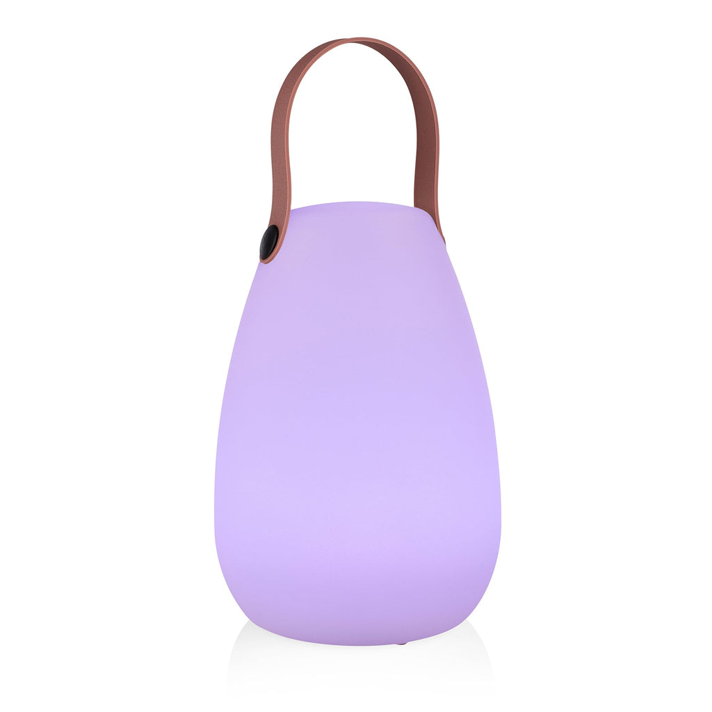 LED oppladbar bordlampe OOO-50002 hvit plast IP44 nærbilde