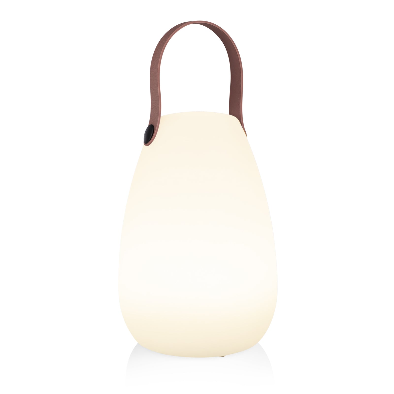LED oppladbar bordlampe OOO-50002 hvit plast IP44 side