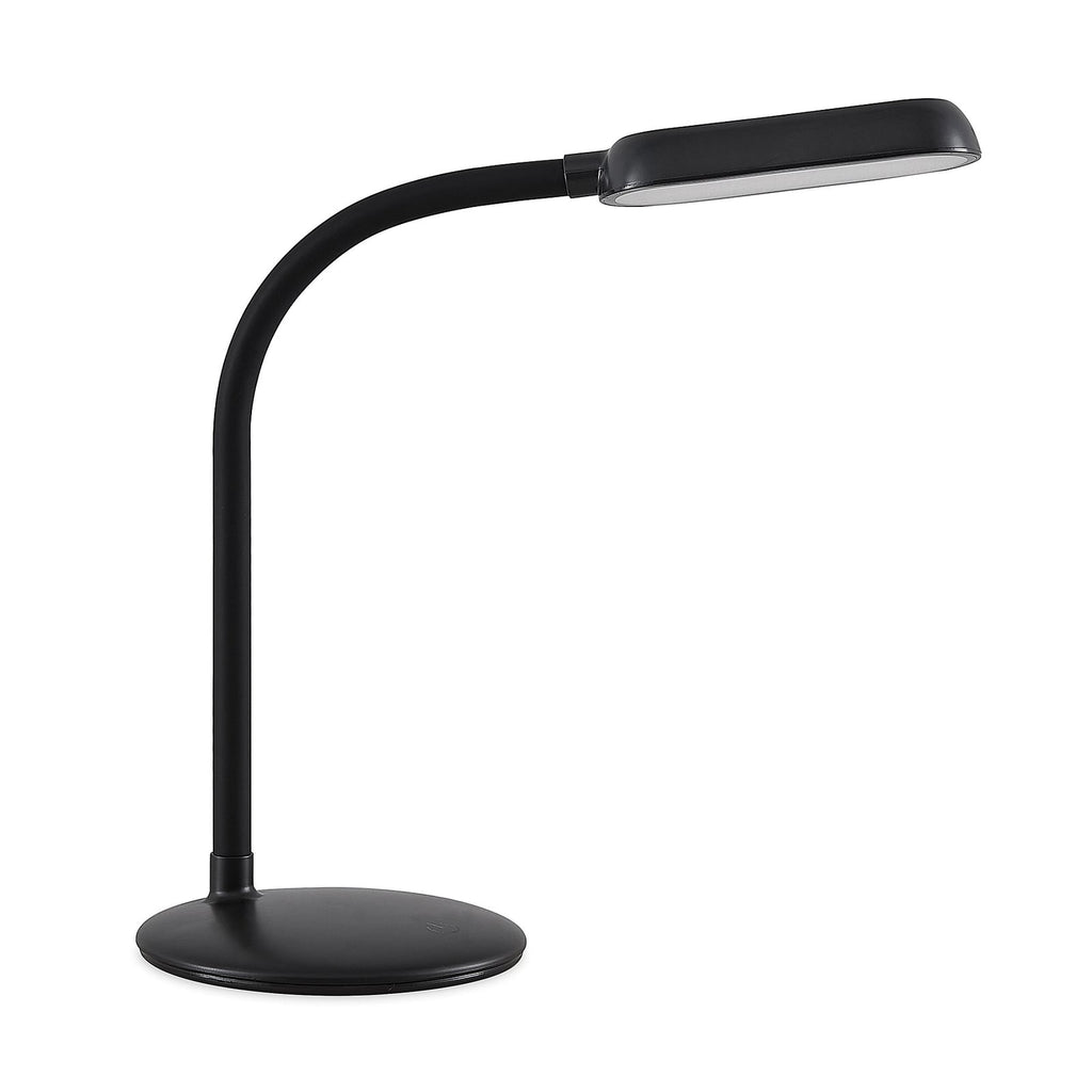 LED oppladbar bordlampe Opira svart dimbar USB 51 cm detalj av touch-dimmer