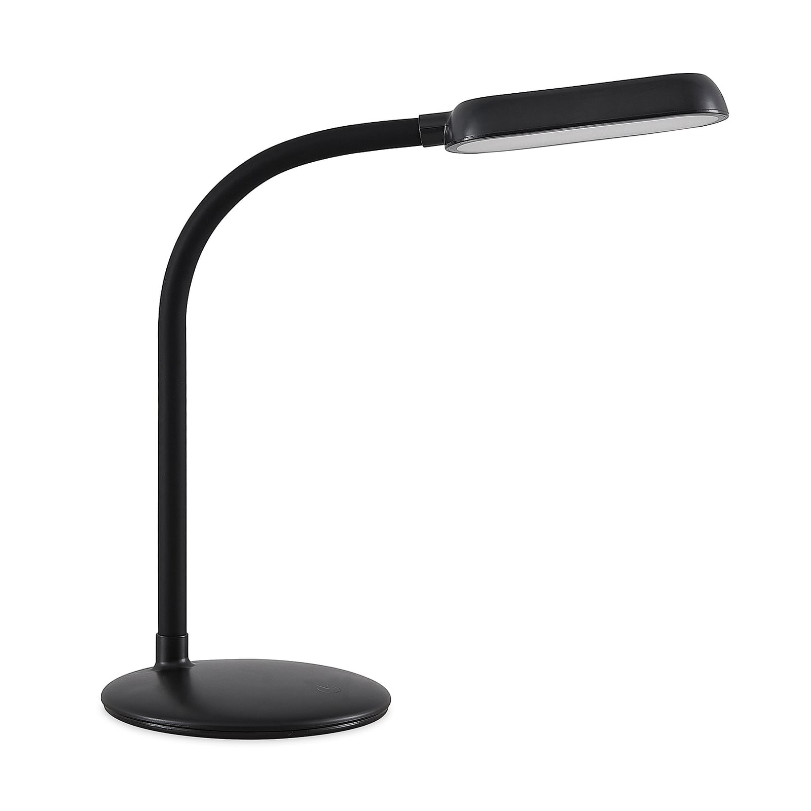 LED oppladbar bordlampe Opira svart dimbar USB 51 cm detalj av touch-dimmer