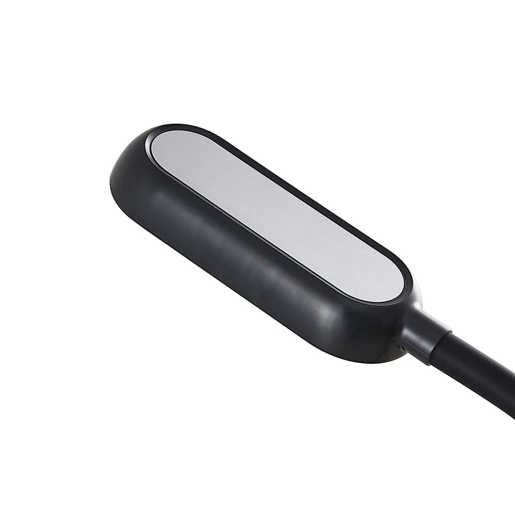 LED oppladbar bordlampe Opira svart dimbar USB 51 cm sideprofil