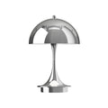 LED oppladbar bordlampe Panthella Portable 160 V3 krom IP44 forfra
