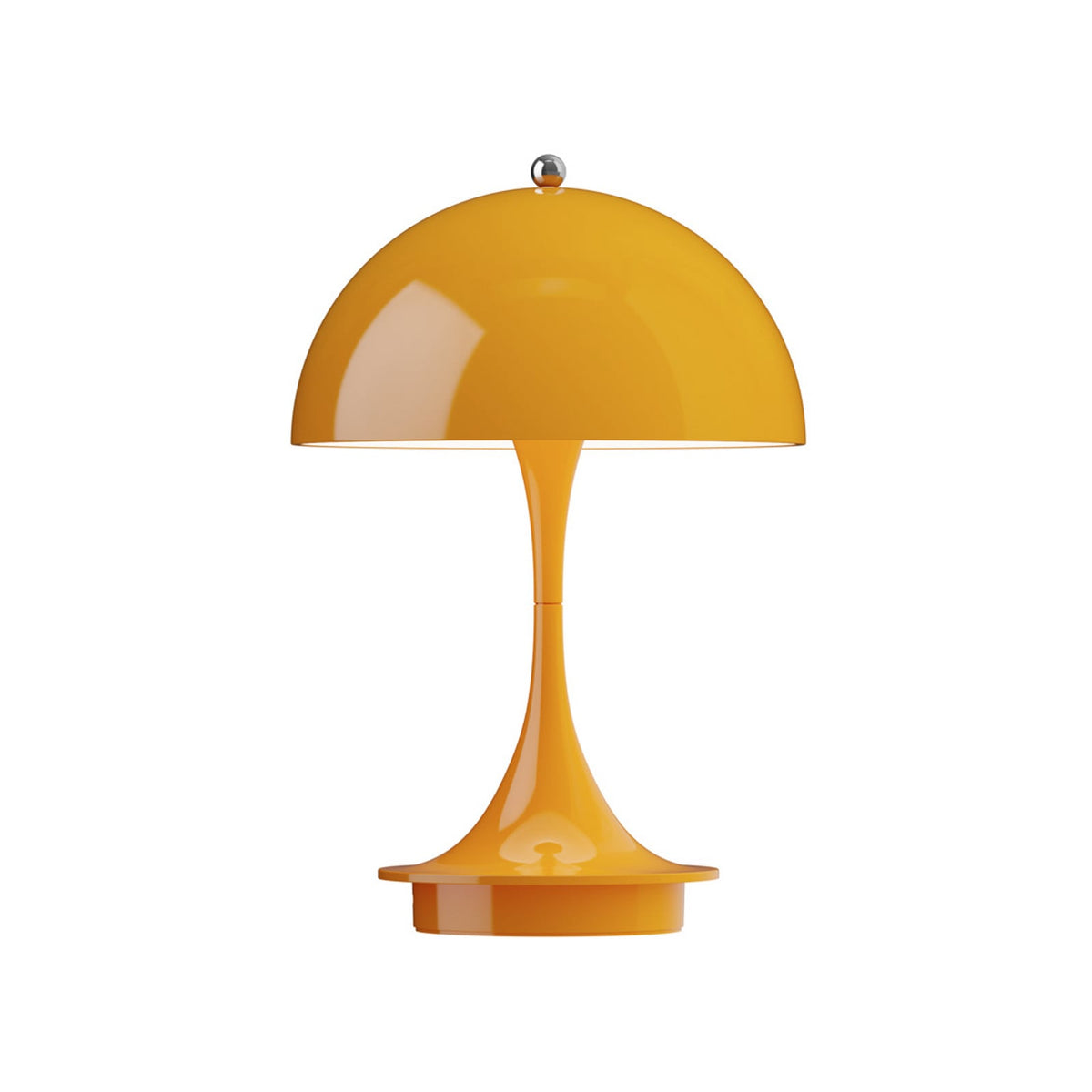 LED oppladbar bordlampe Panthella Portable 160 V3 oransje IP44 forfra