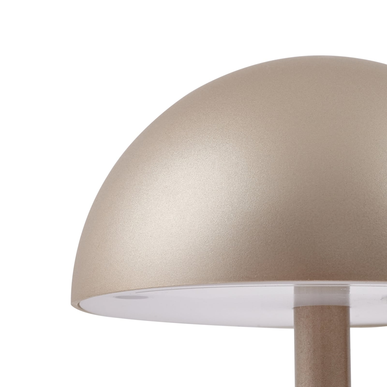 LED oppladbar bordlampe Pippin gull/travertin IP44 dimbar - Lindby