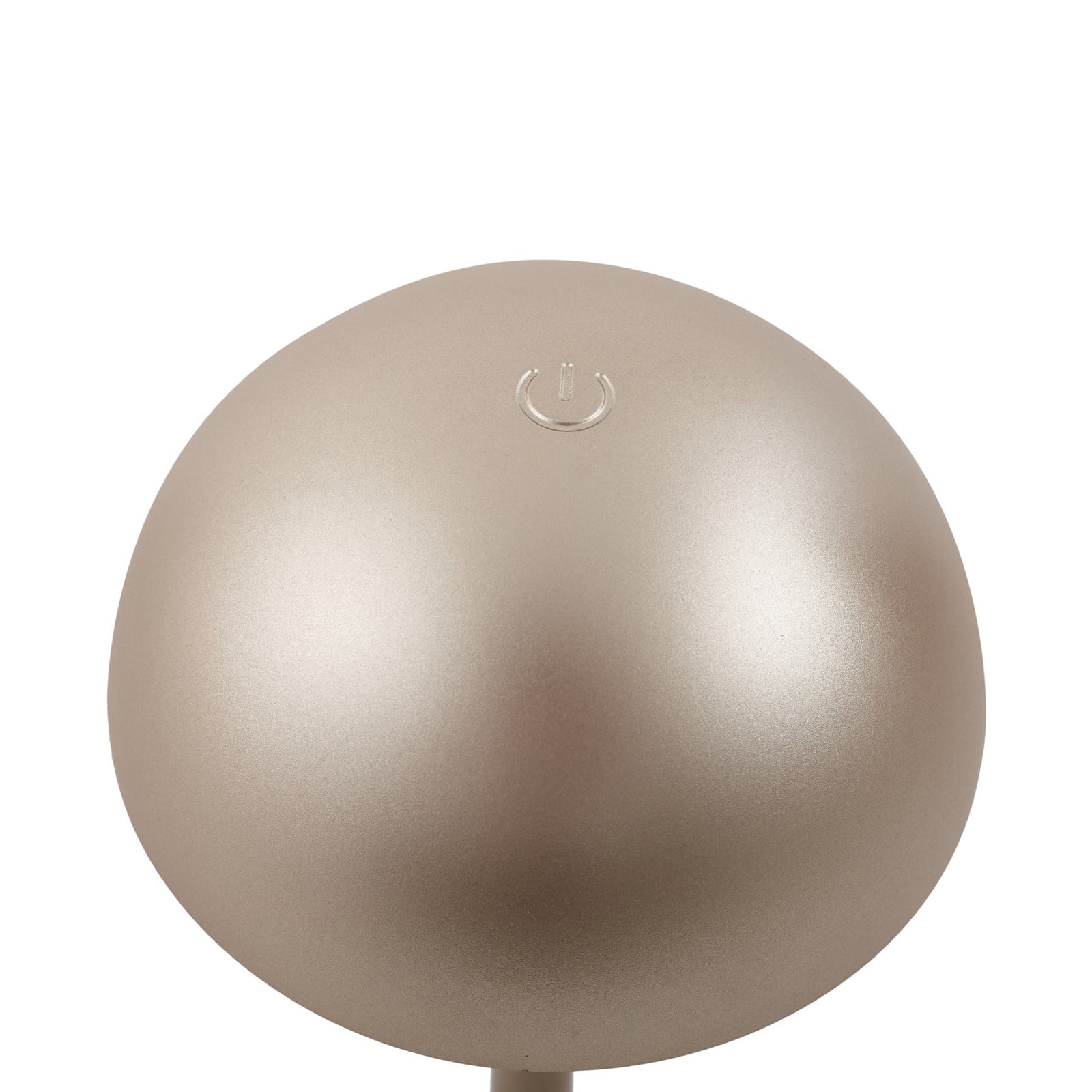 LED oppladbar bordlampe Pippin gull/travertin IP44 dimbar - Lindby