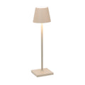 LED oppladbar bordlampe Poldina micro sand IP65 forfra