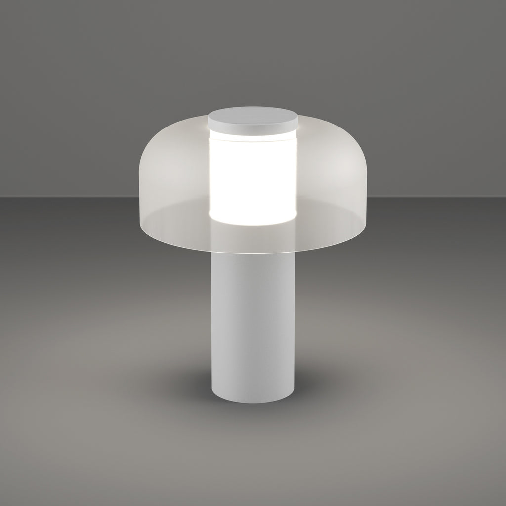 LED oppladbar bordlampe Ponente hvit USB-ladekabel inkludert