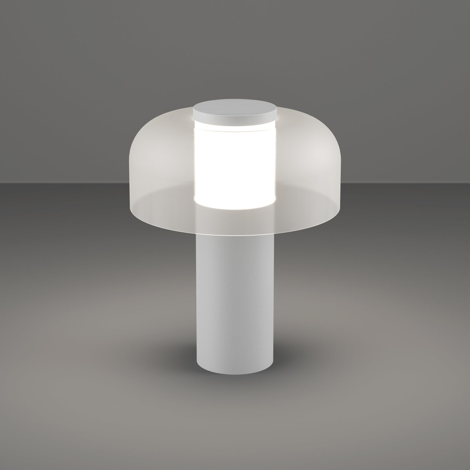LED oppladbar bordlampe Ponente hvit USB-ladekabel inkludert