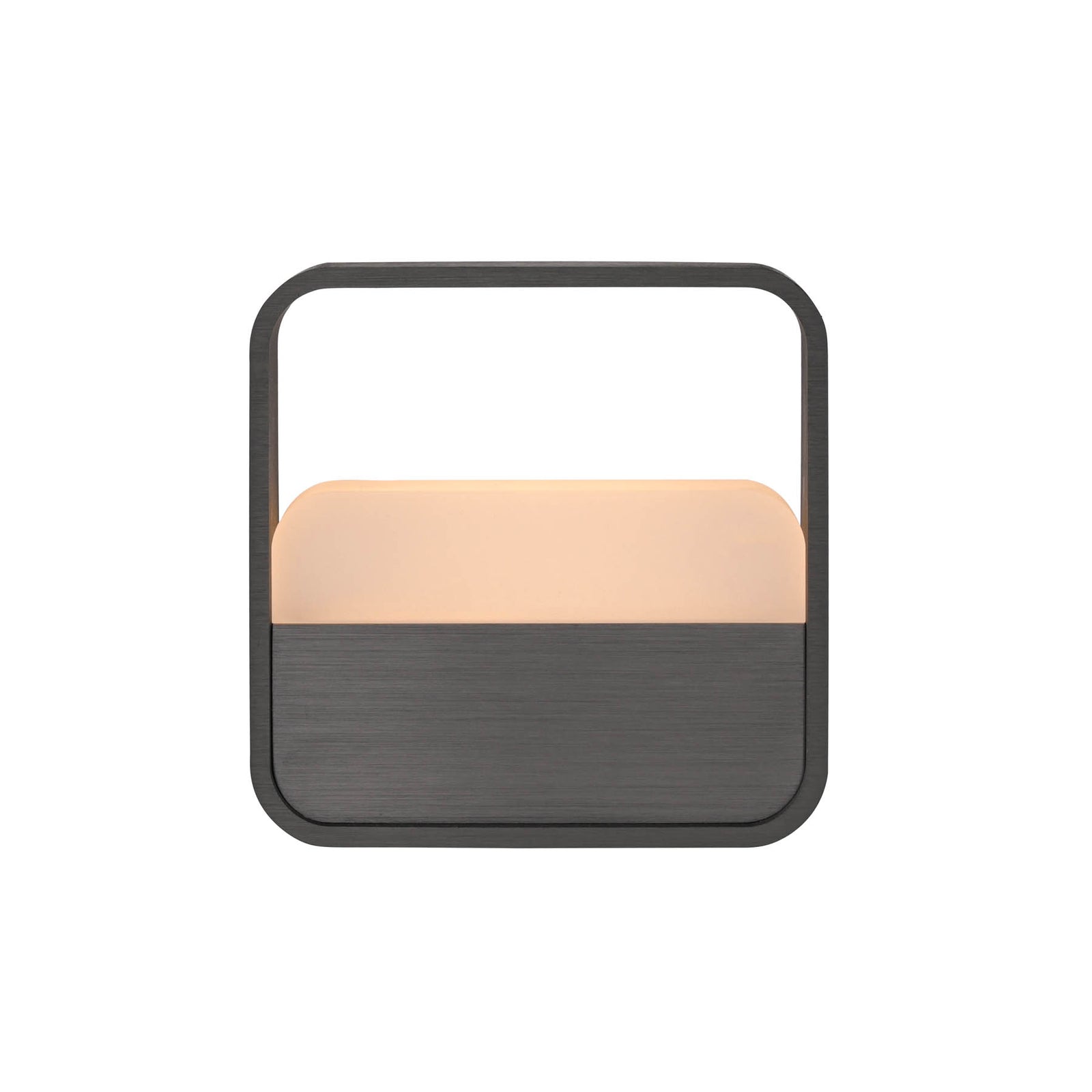 LED oppladbar bordlampe PURE Go grå aluminium dimbar med USB ladekabel