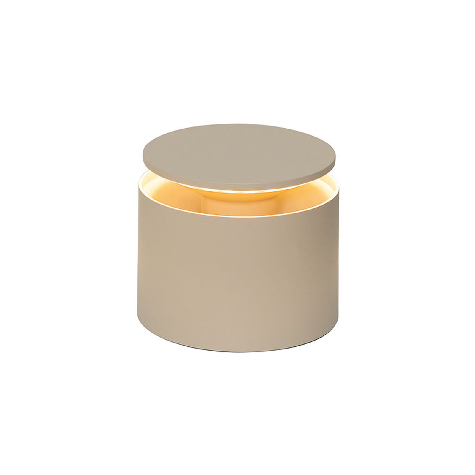 LED oppladbar bordlampe Push-up sand dimbar IP54 bakside