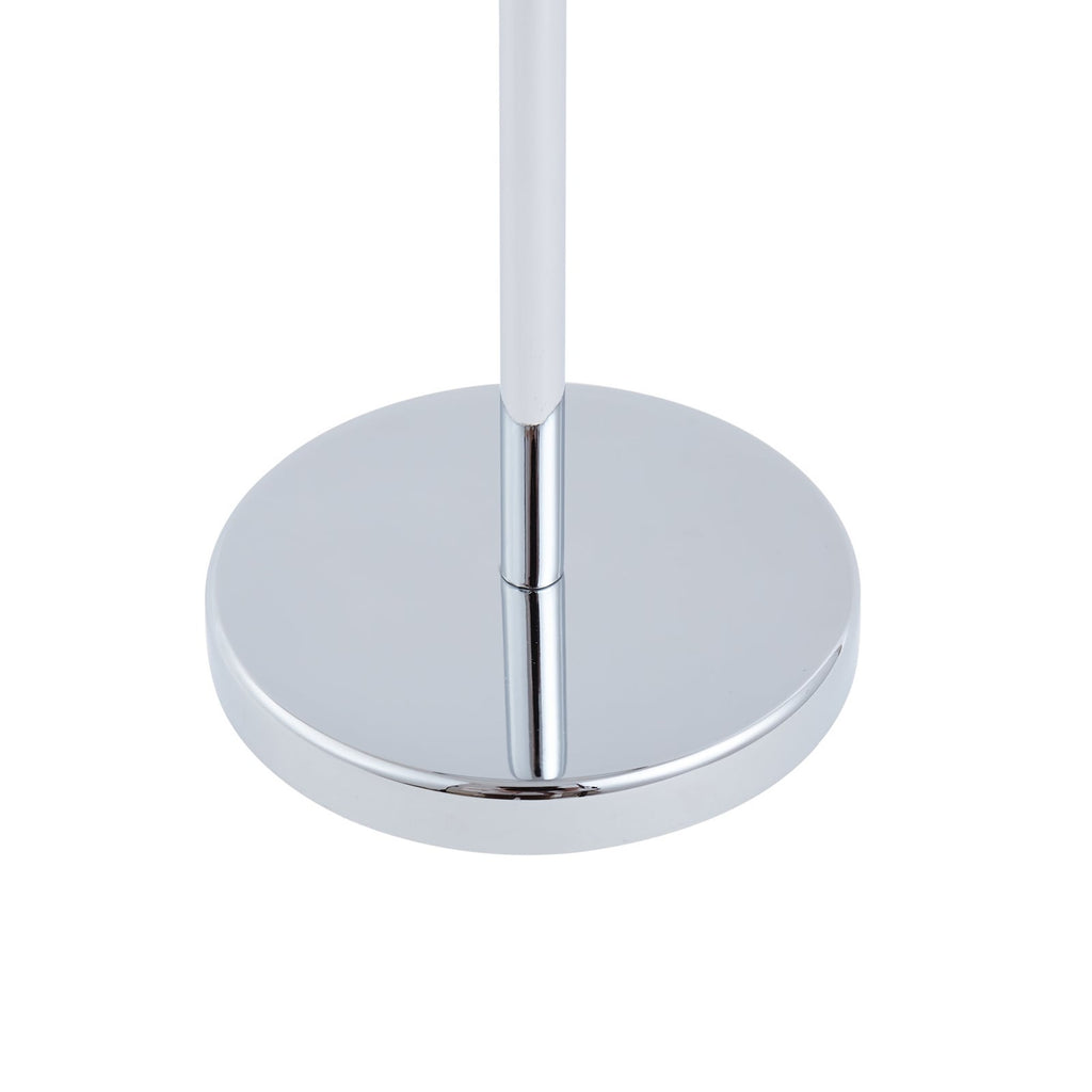 LED oppladbar bordlampe Quill krom CCT dimbar IP54 med ladestasjon